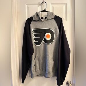 Philadelphia Flyers XL Gray and Black Men's Hoodie